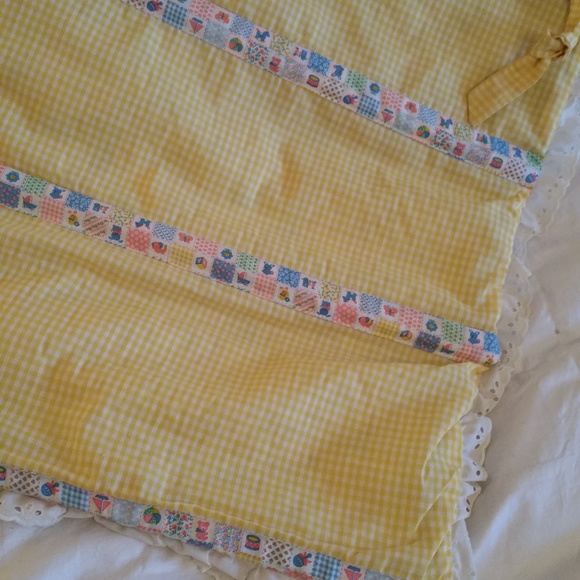 Handmade 1980 Gingham Goose Wall or Crib Organizer - Picture 3 of 8